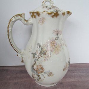 Victorian Tall Tea Pot Haviland Limoges Antique Chocolate Pot H & Co L France